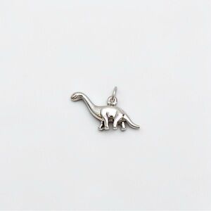 Vintage 925 Sterling Silver 3D Apatosaurus Dinosaur Charm, 925 Dinosaur Charm